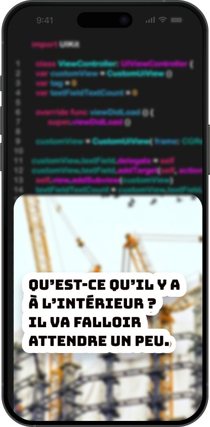 image de mobile pour les projets en court de développement